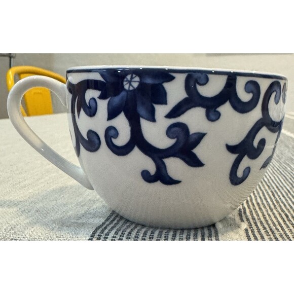 New Lauren Ralph Lauren Mandarin Blue Tea/coffee Cup & Saucers Set Of 4 Retired - Picture 7 of 7